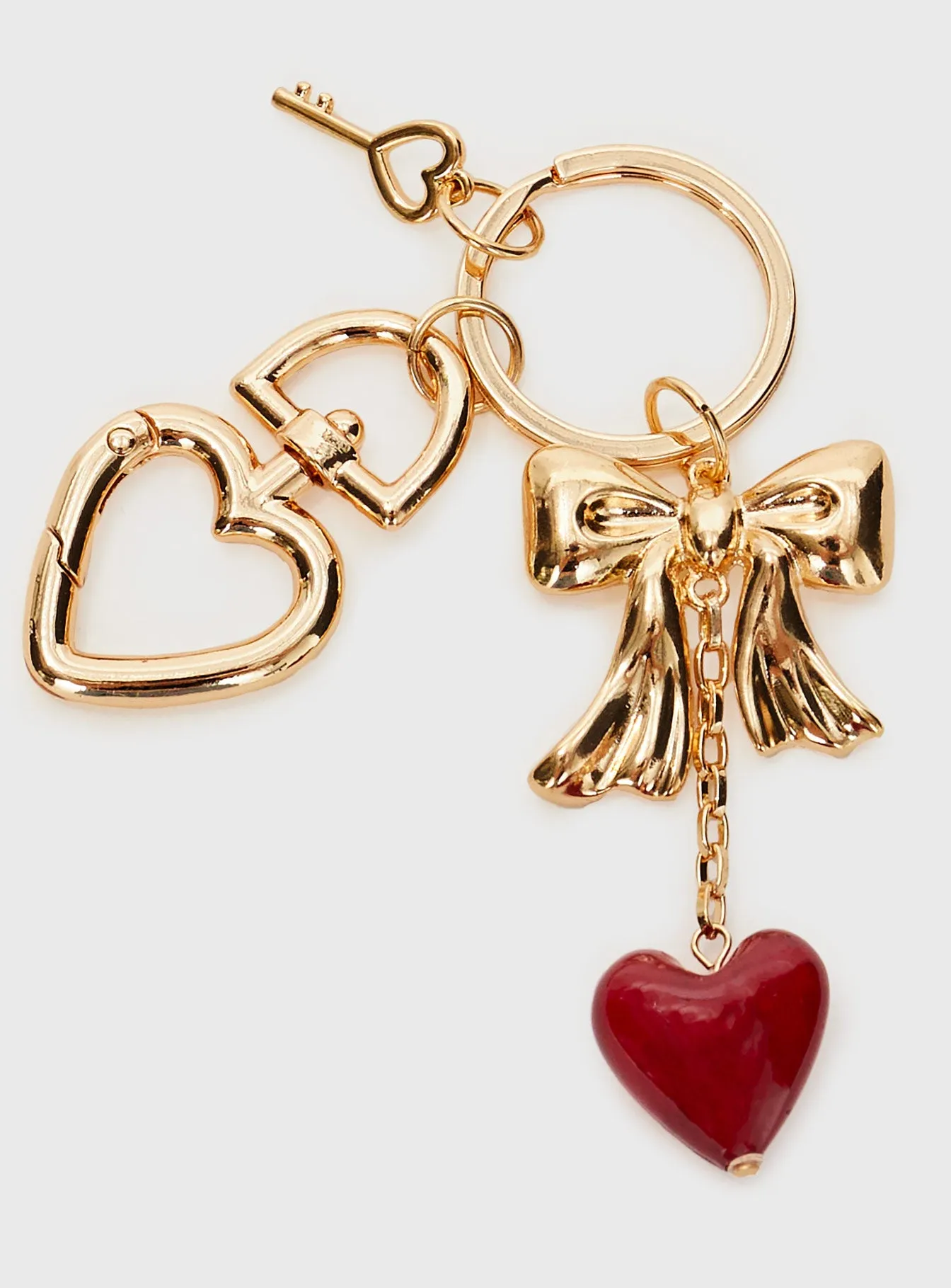 Aurelio Pendant Keyring Gold sold by Princess Polly product image thumbnail 3