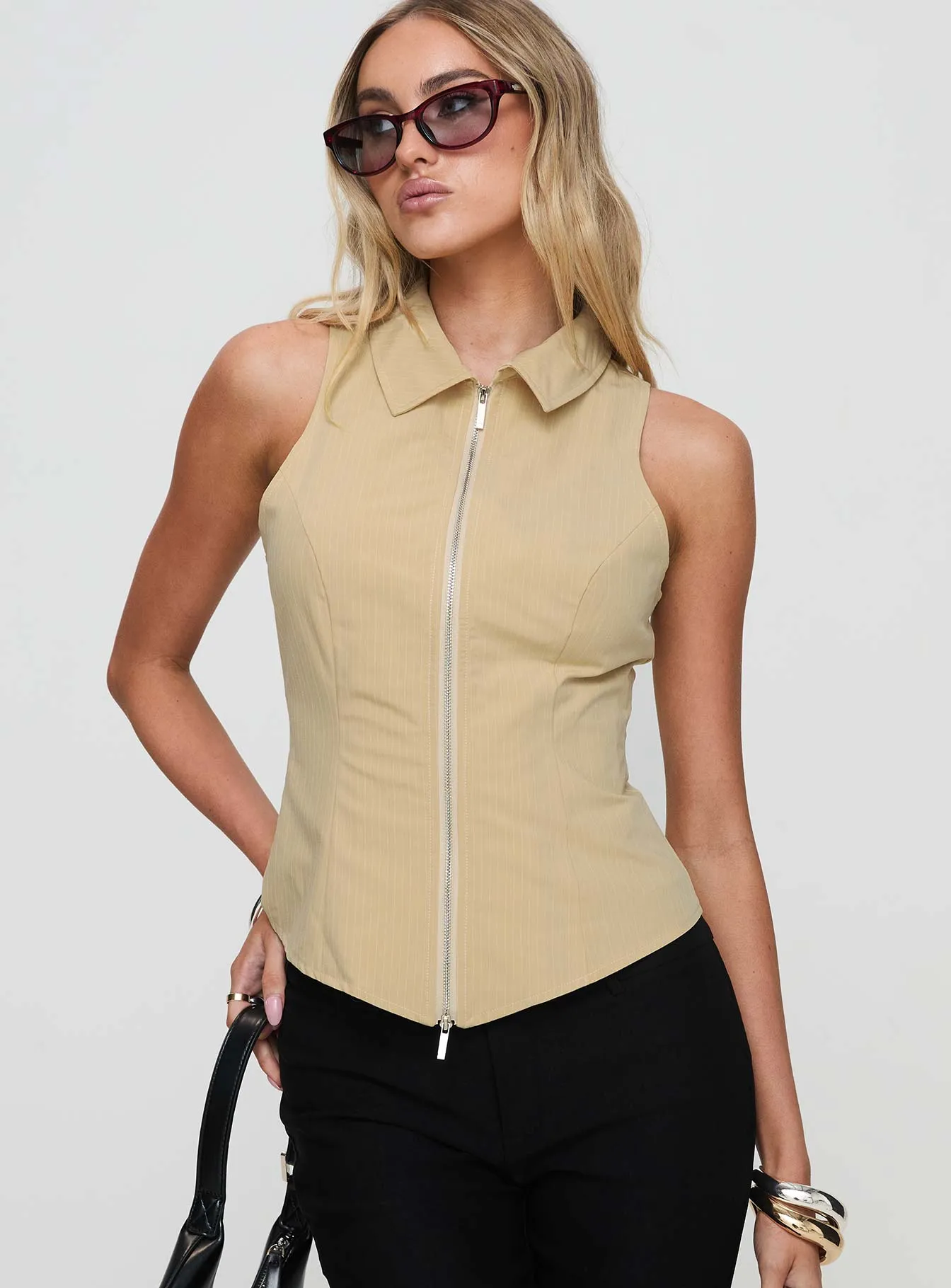 Bedford Top Beige sold by Princess Polly product image thumbnail 2