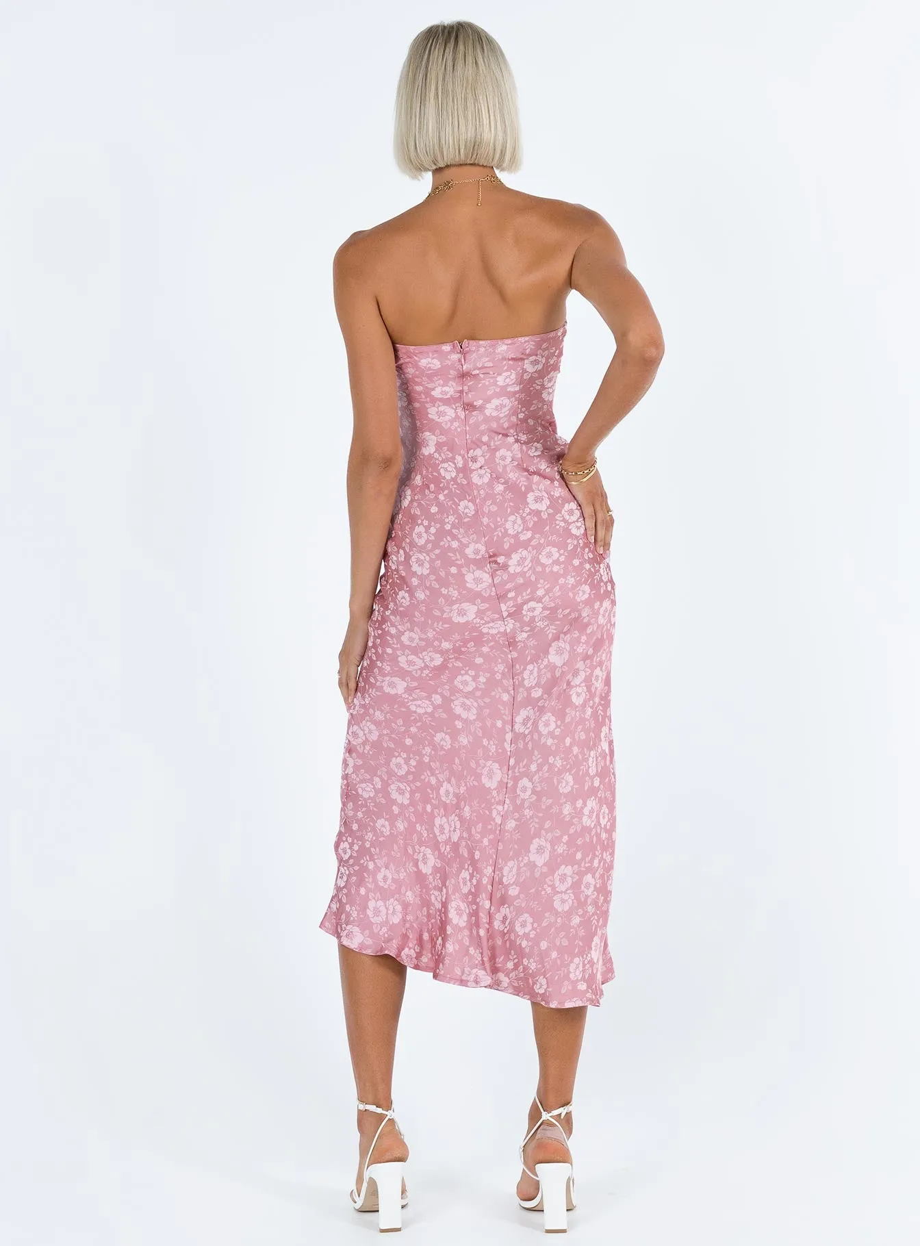 Salvin Strapless Maxi Dress Pink sold by Princess Polly product image thumbnail 5