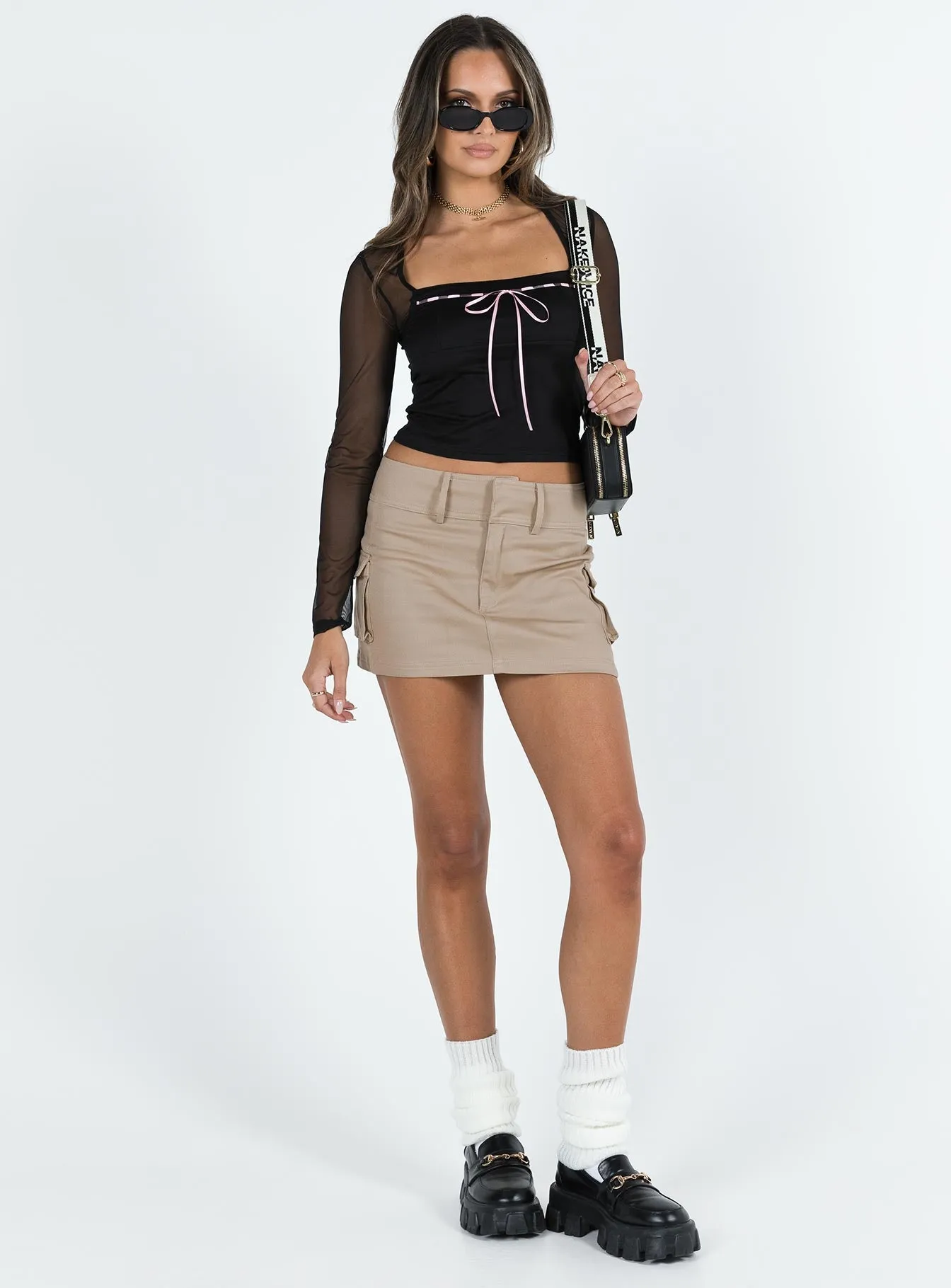 Corria Mesh Long Sleeve Top Black sold by Princess Polly product image thumbnail 3