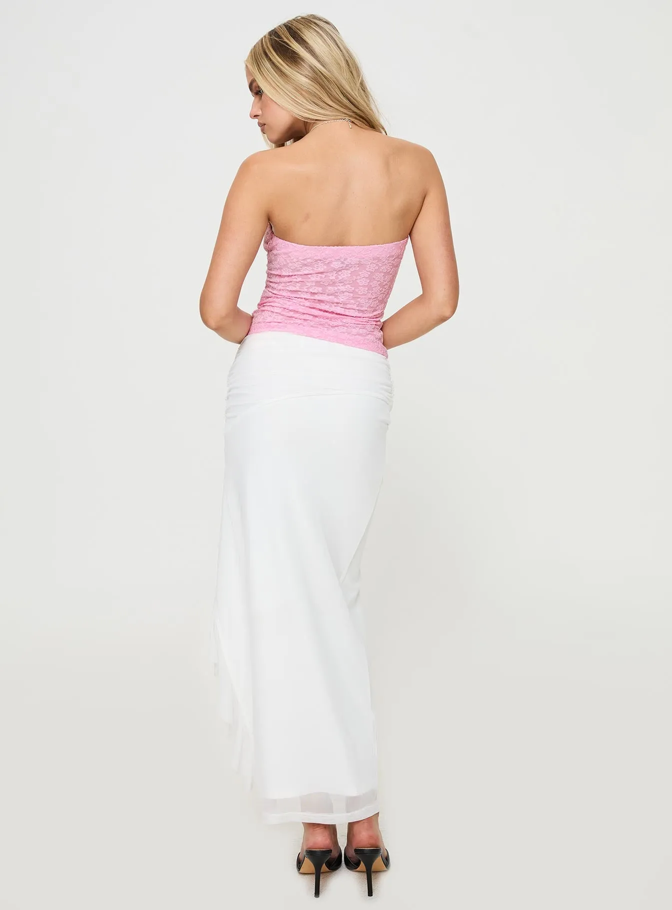 Amarie Ruffle Maxi Skirt White sold by Princess Polly product image thumbnail 5