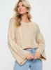 Charel Cable Knit Sweater Beige sold by Princess Polly