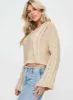 Charel Cable Knit Sweater Beige sold by Princess Polly