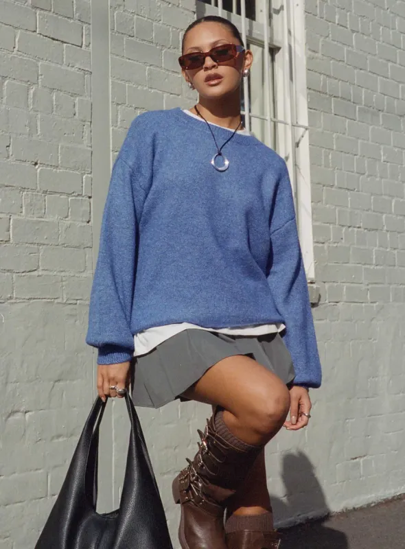 Ryanna Sweater Blue sold by Princess Polly