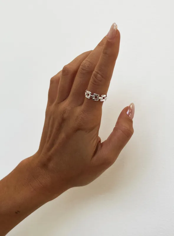 Alida Ring Silver sold by Princess Polly