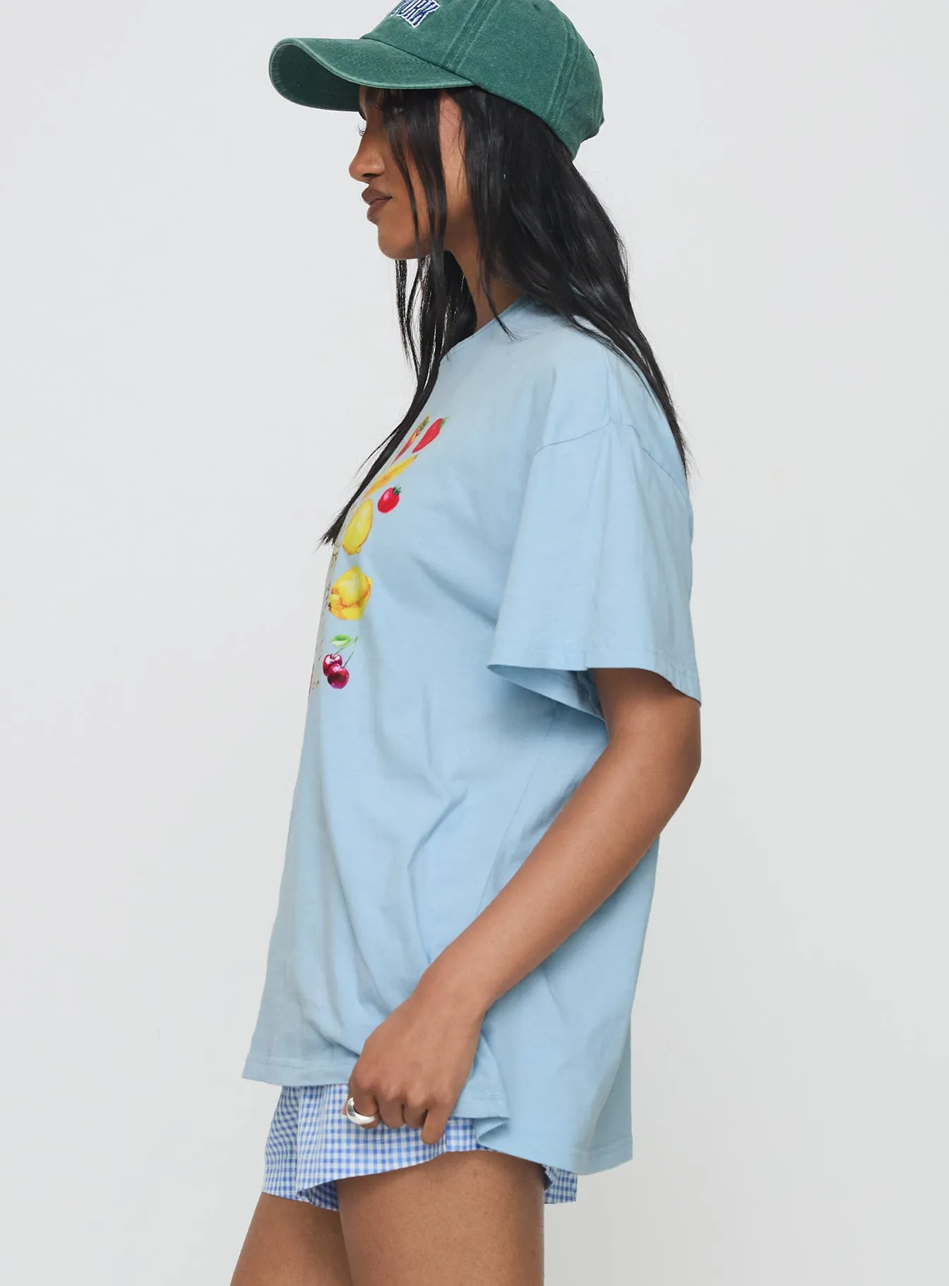 Grocery Run Oversized Graphic Tee Blue sold by Princess Polly product image thumbnail 3