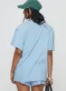 Grocery Run Oversized Graphic Tee Blue sold by Princess Polly