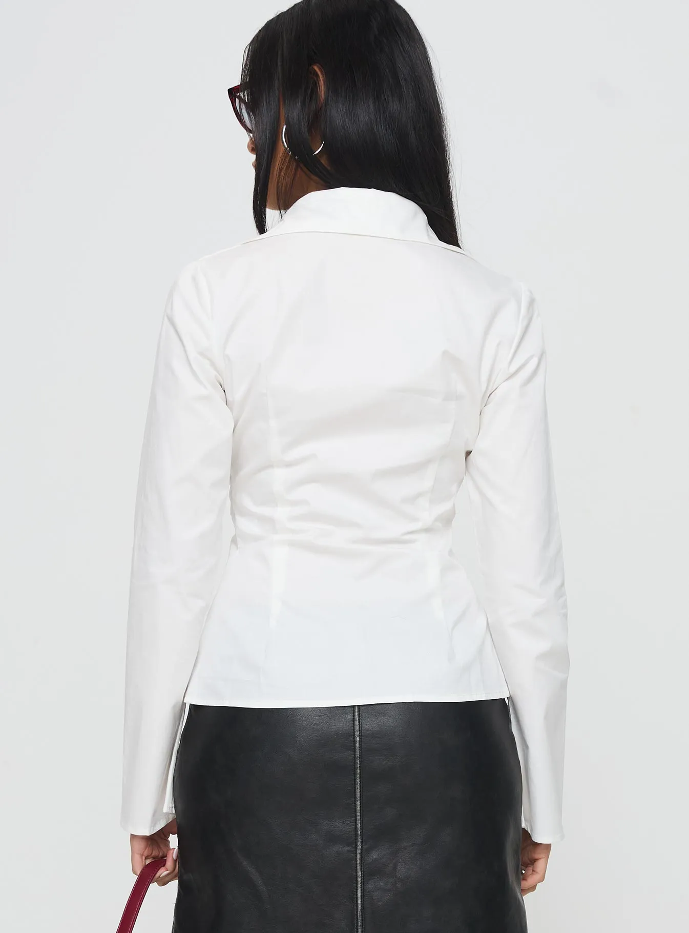 Fleiry Long Sleeve Top White sold by Princess Polly product image thumbnail 5