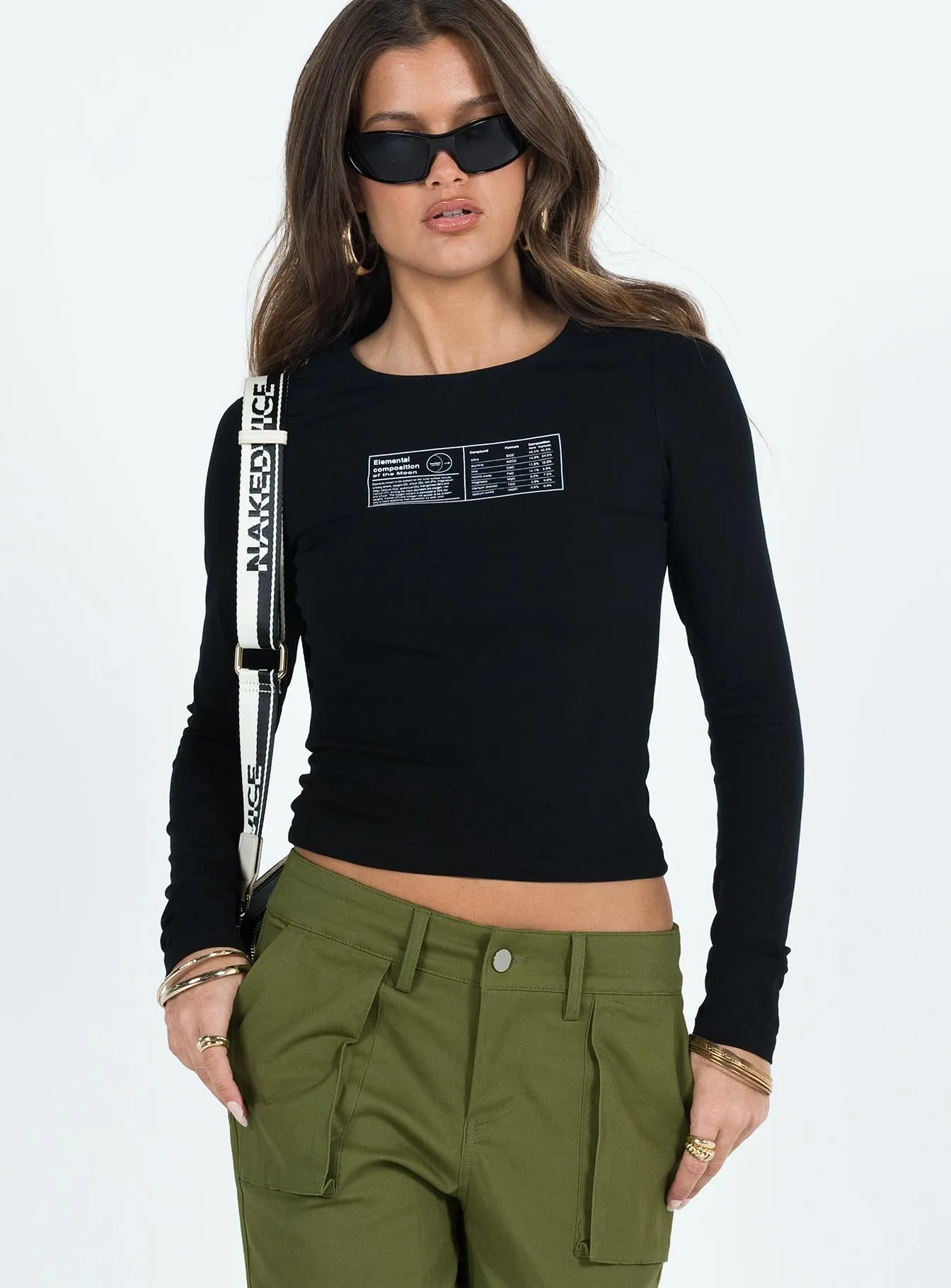 Elements Long Sleeve Top Black sold by Princess Polly product image thumbnail 2