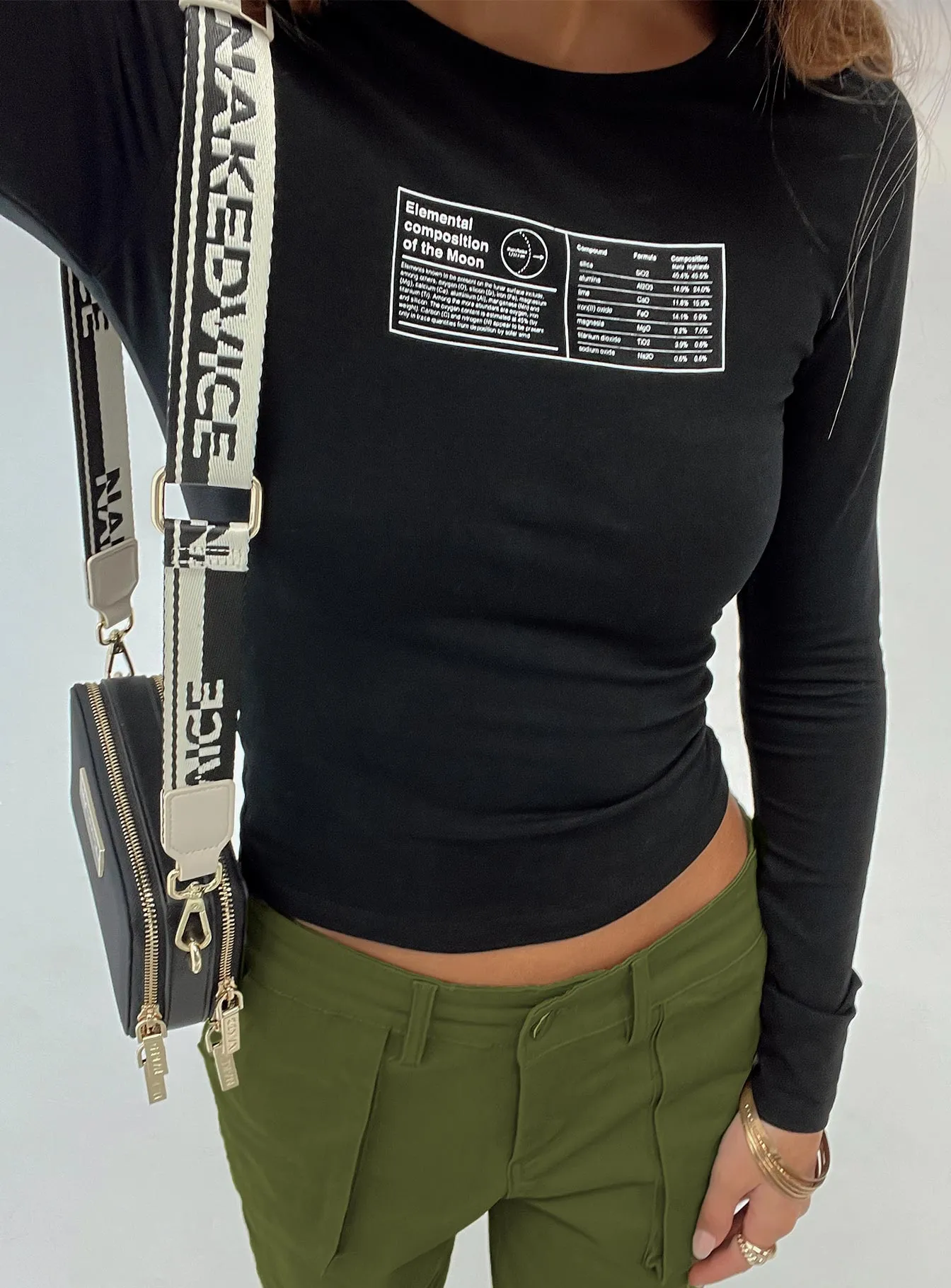 Elements Long Sleeve Top Black sold by Princess Polly