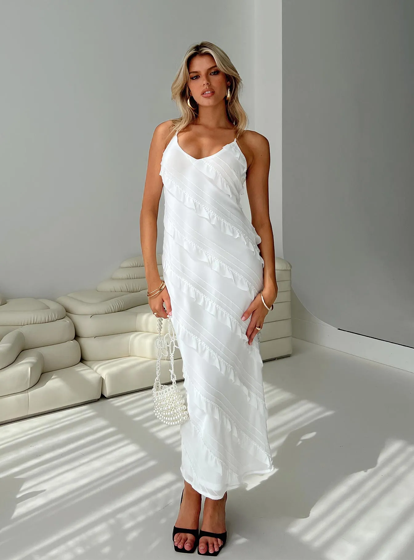 Lars Maxi Dress White sold by Princess Polly
