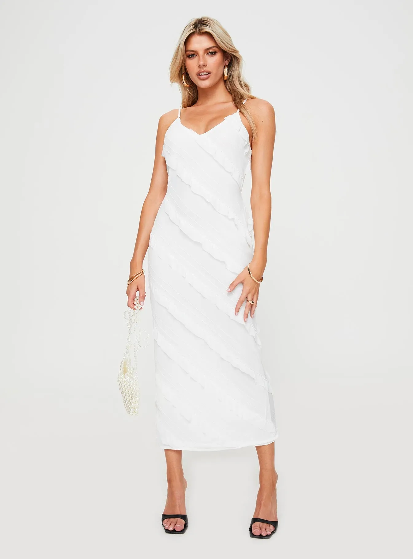 Lars Maxi Dress White sold by Princess Polly product image thumbnail 3