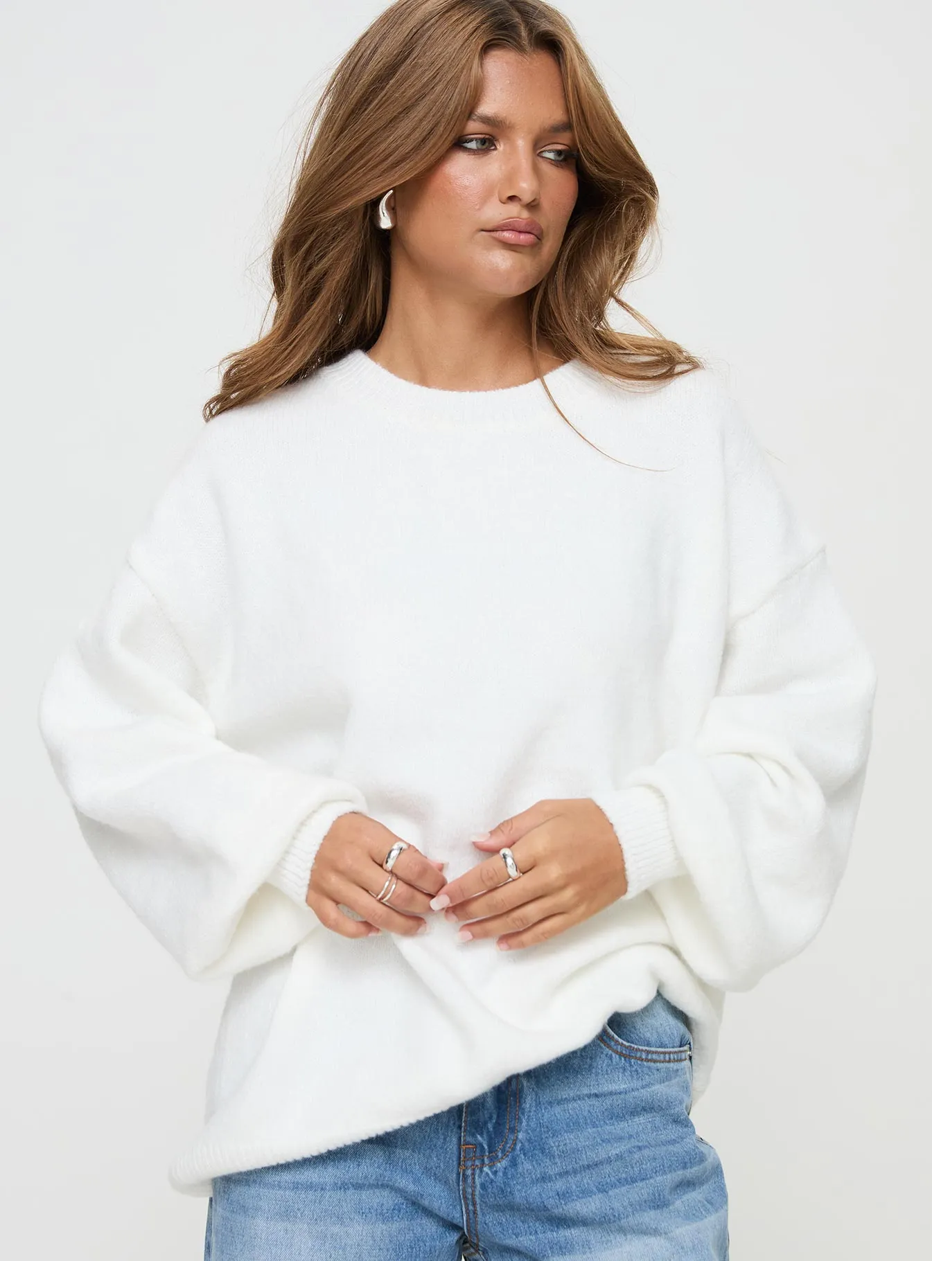 Ryanna Sweater White sold by Princess Polly product image thumbnail 2
