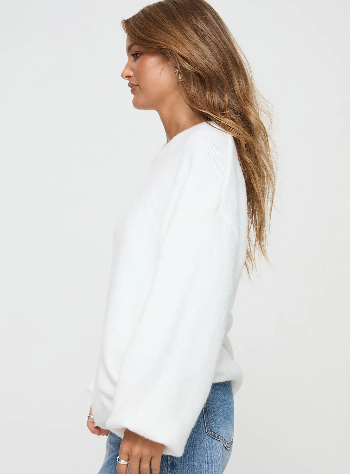 Ryanna Sweater White sold by Princess Polly product image thumbnail 4