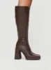 Montgomery Boots Matte Brown sold by Princess Polly
