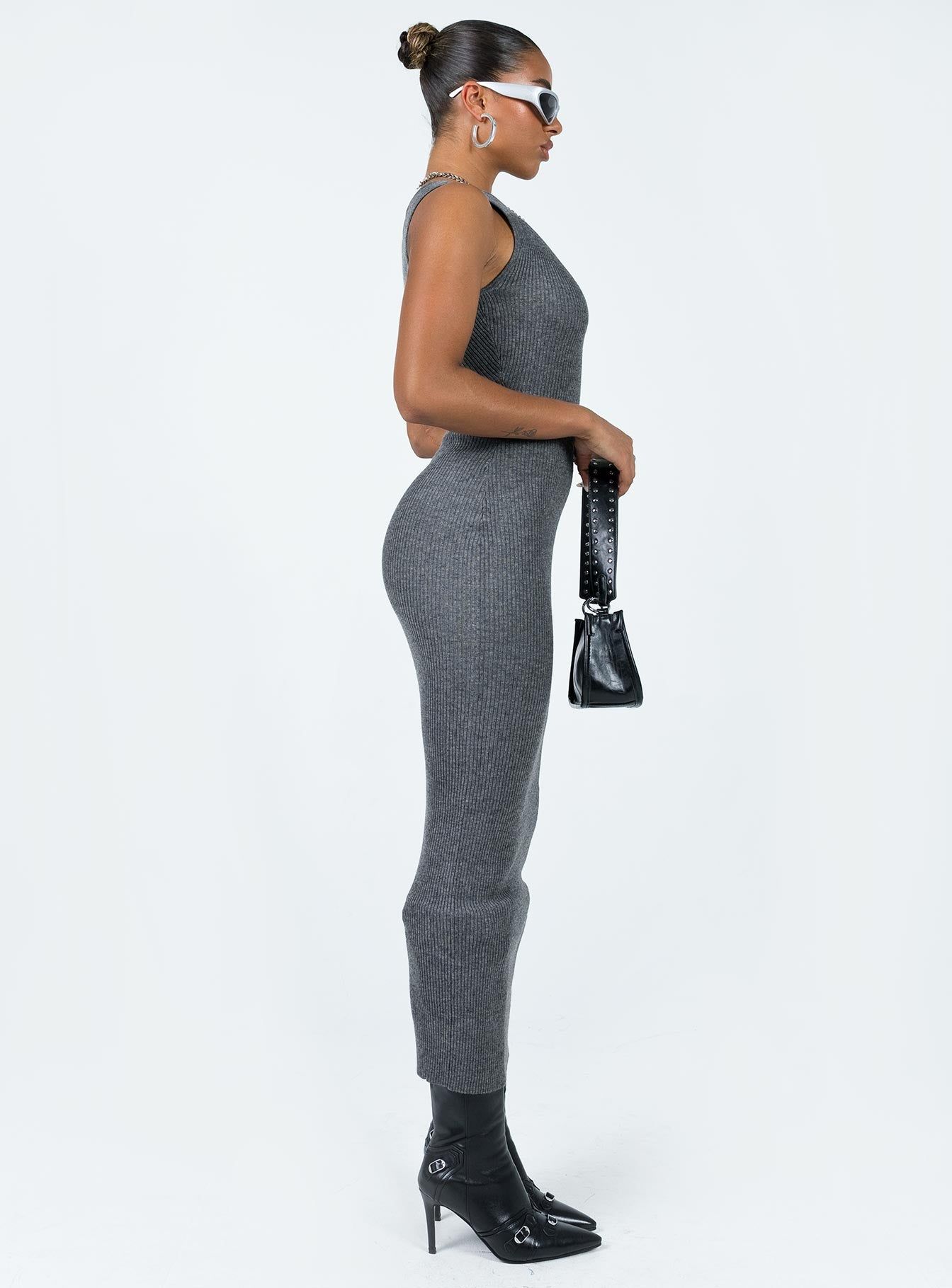 Hyda Midi Dress Slate sold by Princess Polly product image thumbnail 3