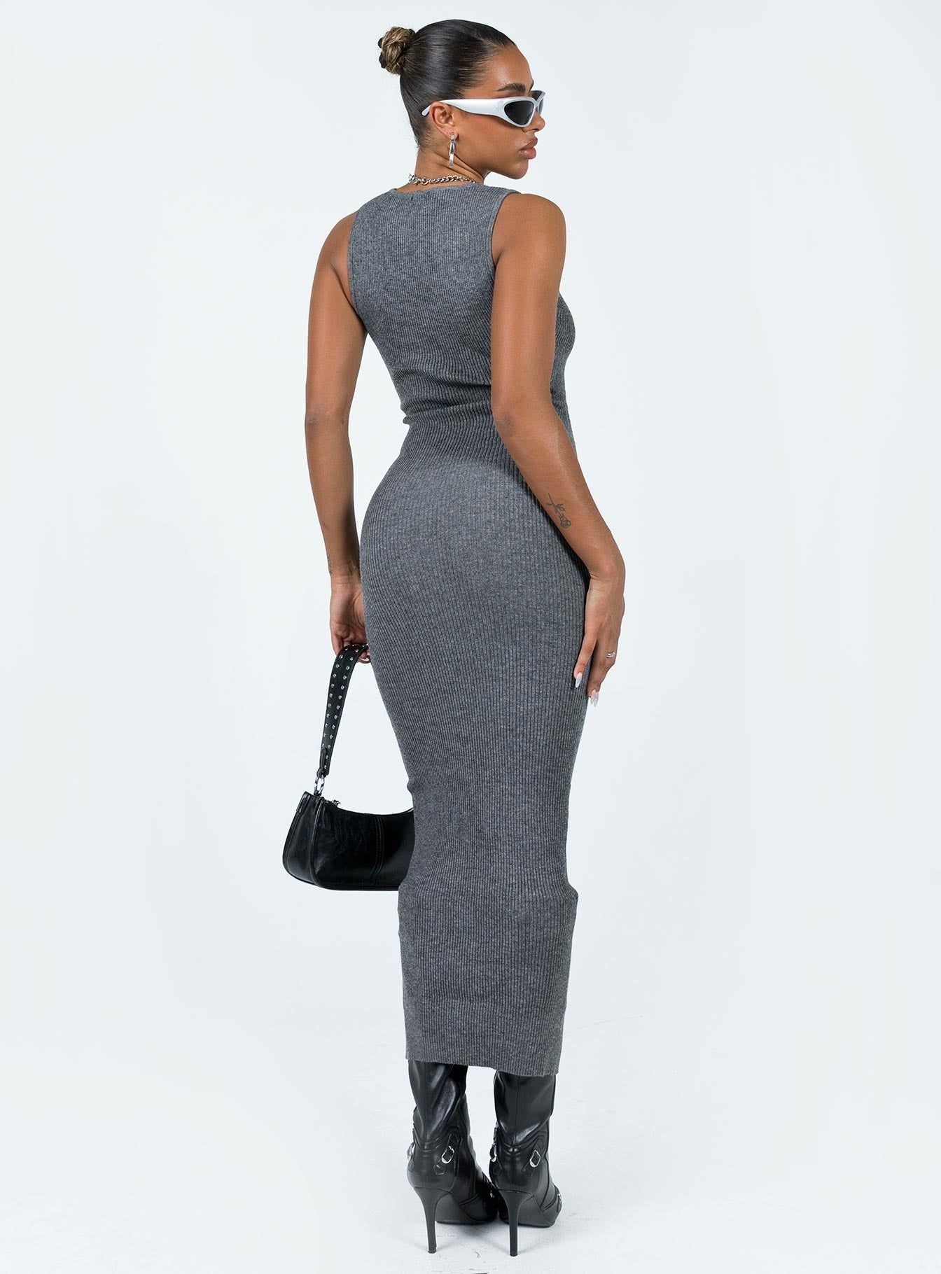 Hyda Midi Dress Slate sold by Princess Polly product image thumbnail 4