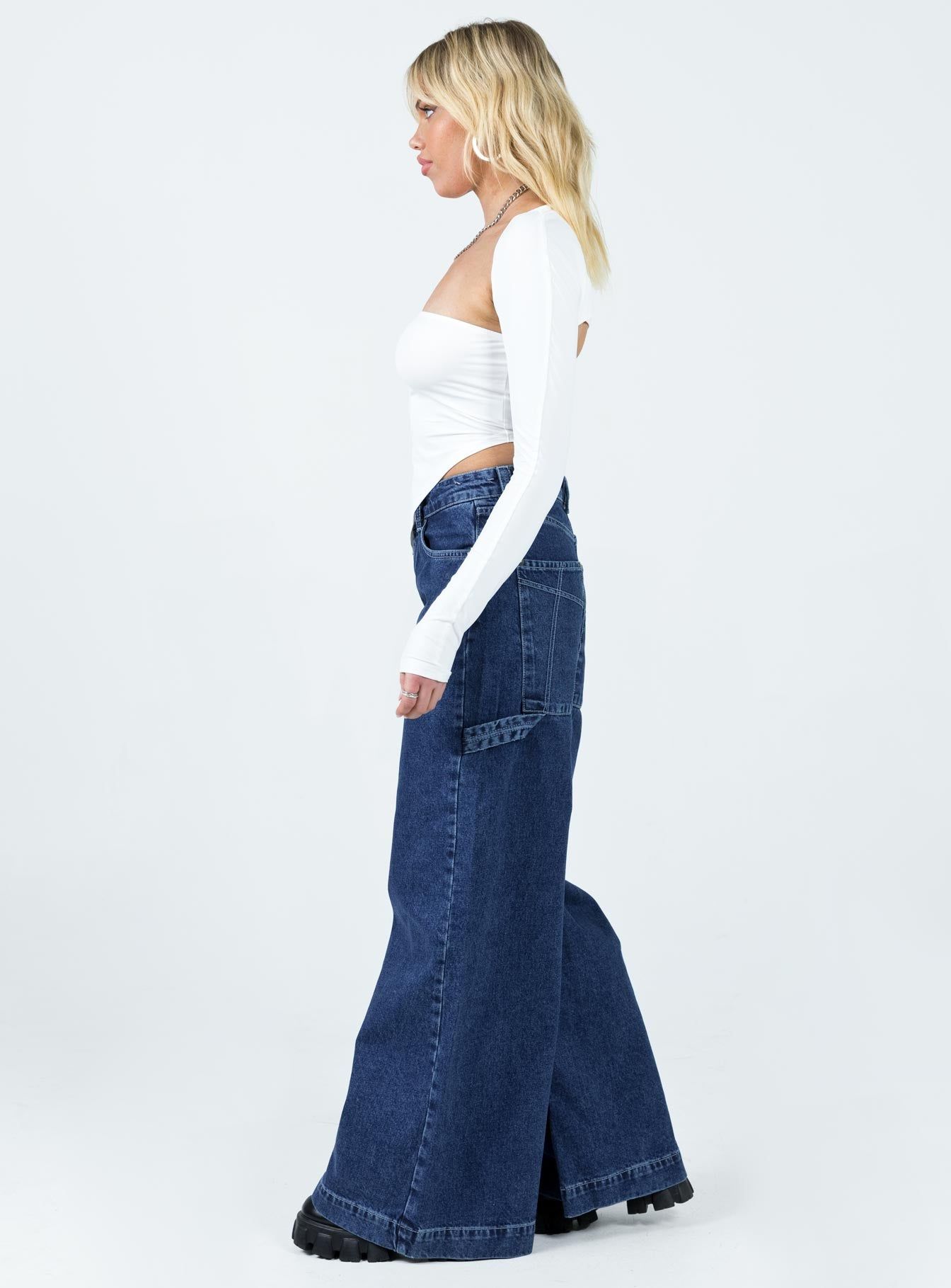 The Ragged Priest New Mid Blue Sweeper Organic sold by Princess Polly product image thumbnail 3