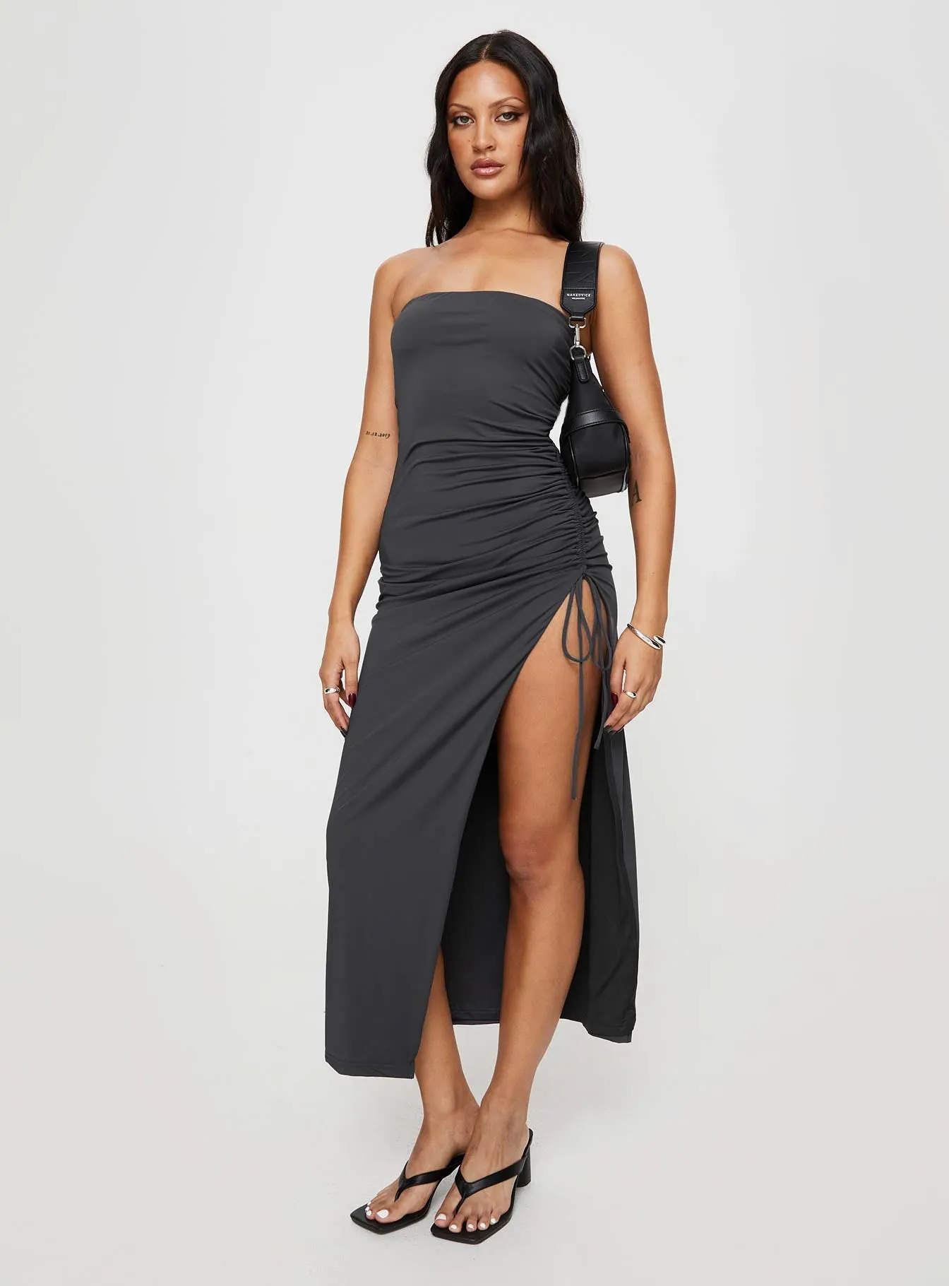 Caprani Maxi Dress Grey sold by Princess Polly product image thumbnail 3