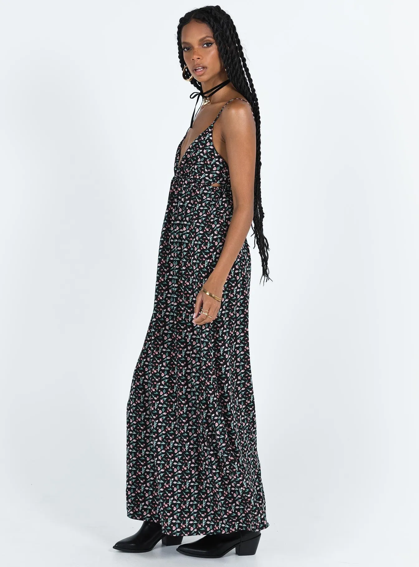 Koko Maxi Dress Black Floral sold by Princess Polly product image thumbnail 3
