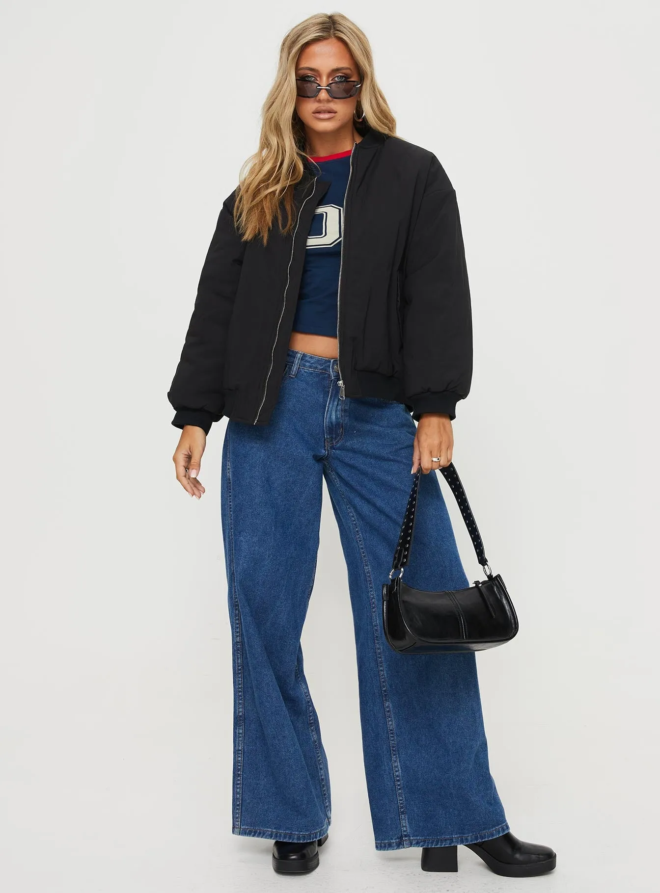 Formations Bomber Jacket Black sold by Princess Polly product image thumbnail 3