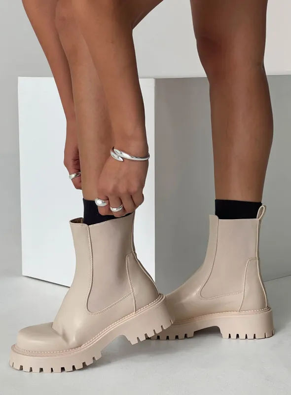 Elijah Boots Cream sold by Princess Polly