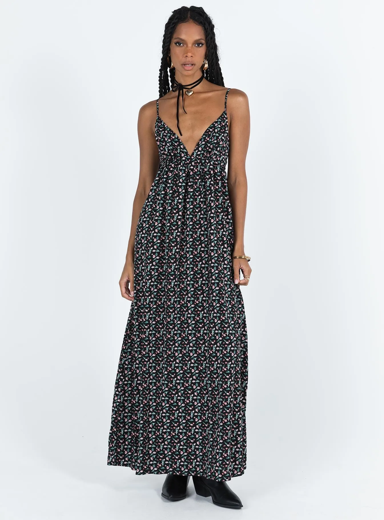 Koko Maxi Dress Black Floral sold by Princess Polly product image thumbnail 2