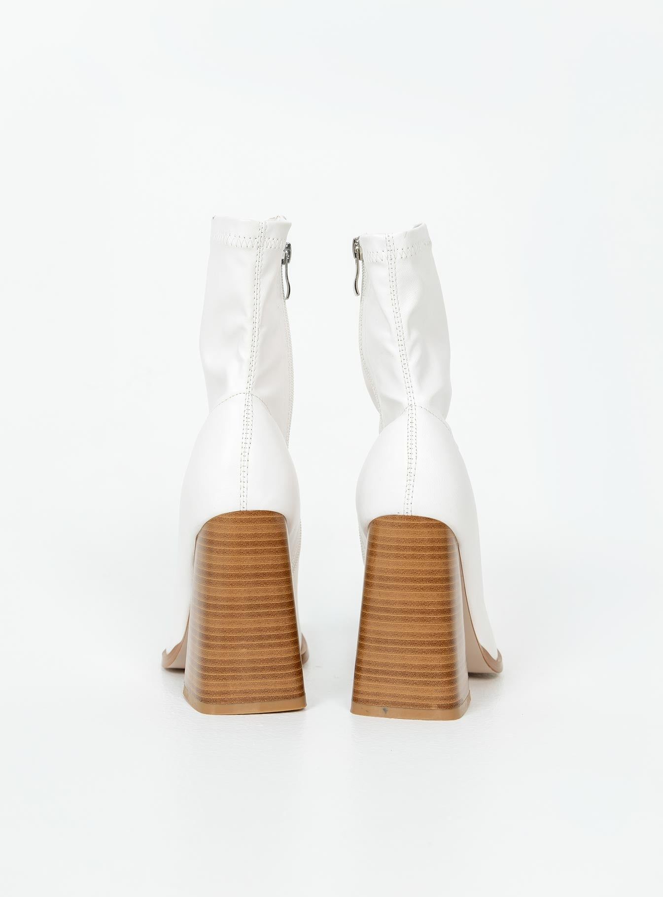 Izuka Ankle Boots White sold by Princess Polly product image thumbnail 4