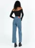 Booran Wide Leg Mid Wash Denim Jean sold by Princess Polly