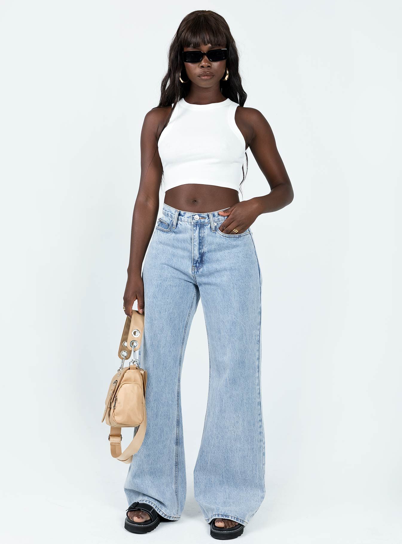 Classic Tank Top White Tall sold by Princess Polly product image thumbnail 3