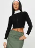 Meggie Polo Knit Sweater Black sold by Princess Polly