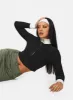 Meggie Polo Knit Sweater Black sold by Princess Polly