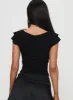 Say Nothing Top Black sold by Princess Polly