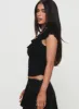 Say Nothing Top Black sold by Princess Polly