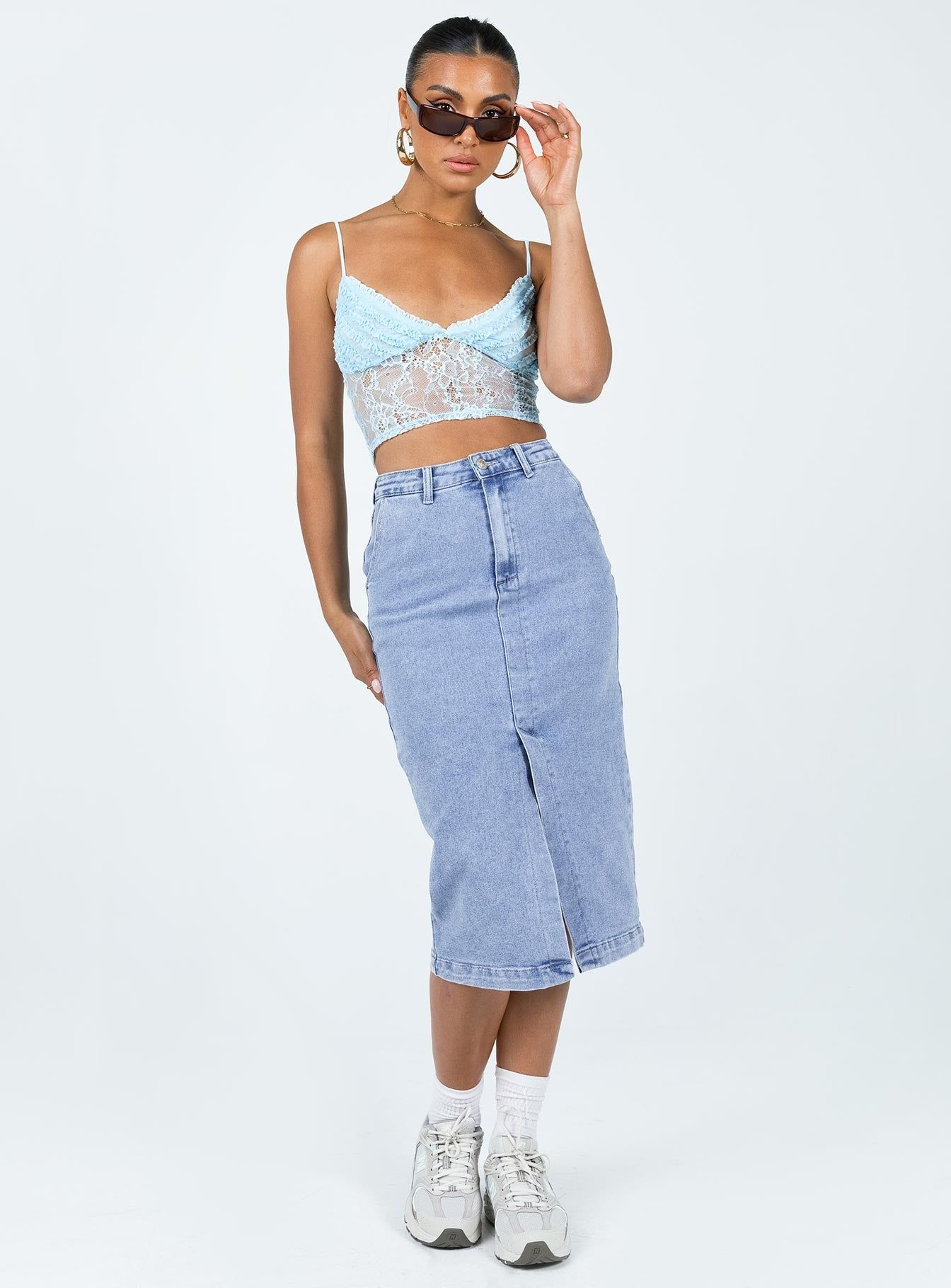 Marcella Top Blue sold by Princess Polly product image thumbnail 3