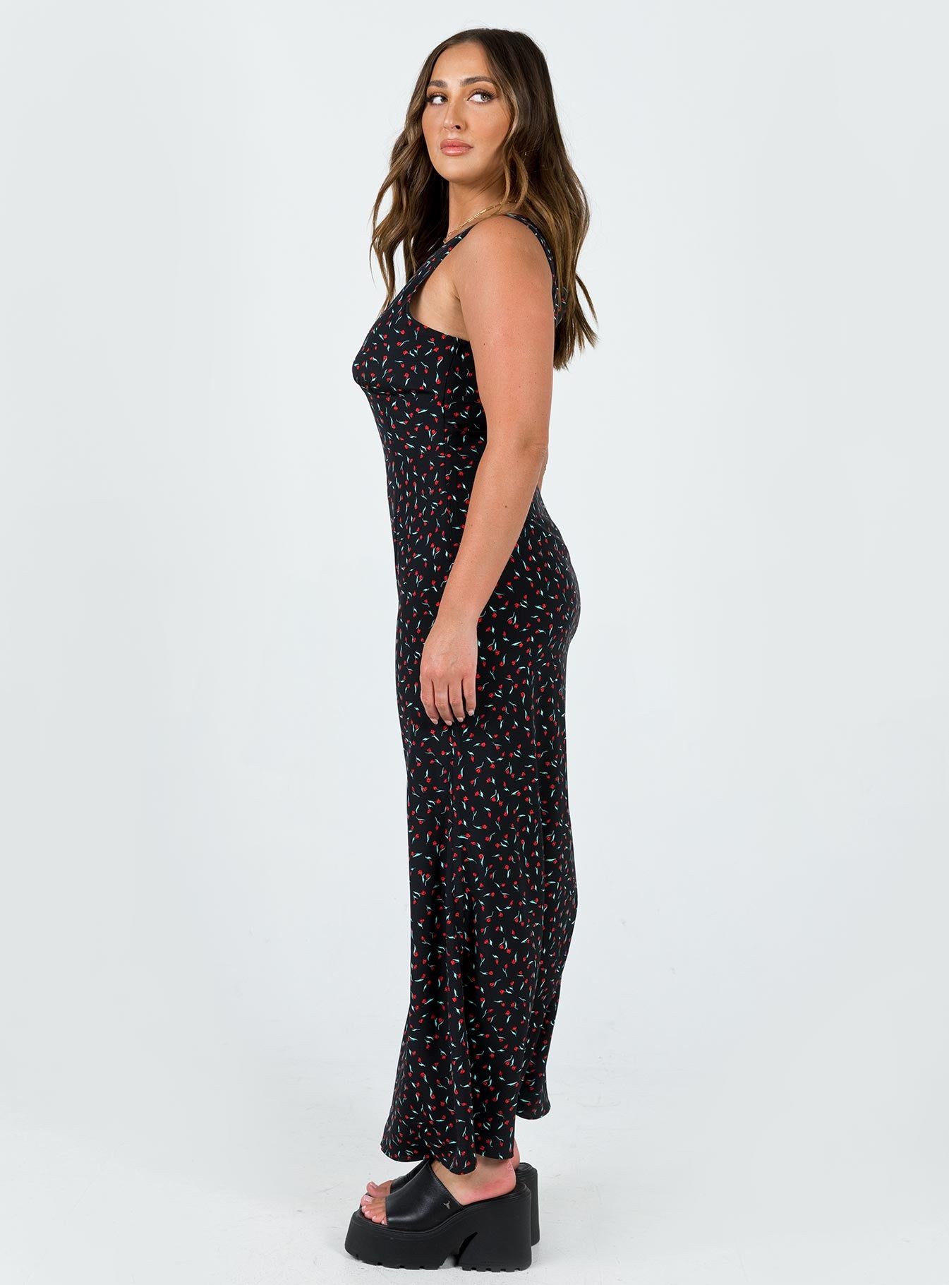 Garrick Maxi Dress Black / Red sold by Princess Polly product image thumbnail 4