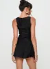 Perilla Mini Skirt Black sold by Princess Polly