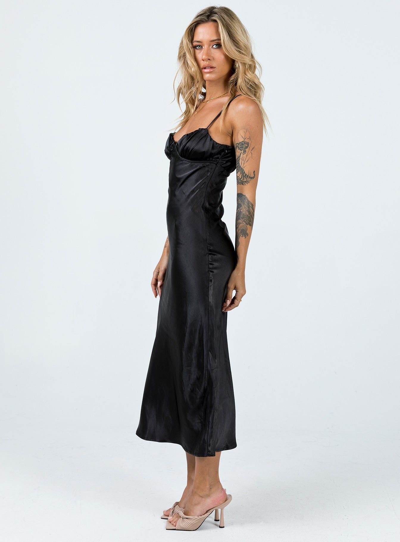 Averie Midi Dress Black sold by Princess Polly product image thumbnail 4