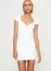 Clyne Mini Dress White sold by Princess Polly