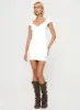 Clyne Mini Dress White sold by Princess Polly