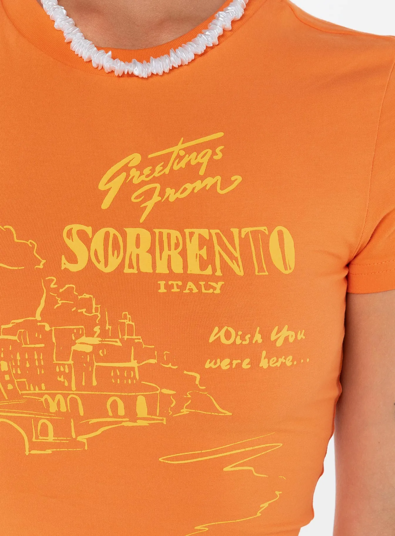 See You In Sorrento Graphic Tee Orange sold by Princess Polly product image thumbnail 5