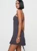 Twin Flame Strapless Mini Dress Slate Grey sold by Princess Polly