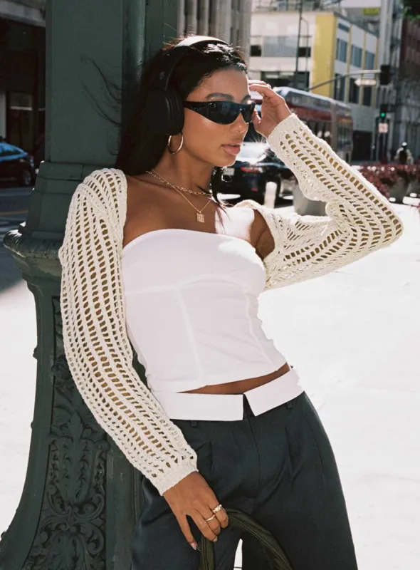 Rosanna Bolero Beige sold by Princess Polly