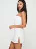 Irena Broderie Strapless Mini Dress White sold by Princess Polly