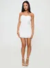 Irena Broderie Strapless Mini Dress White sold by Princess Polly