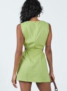 Mayzie Mini Dress Green sold by Princess Polly