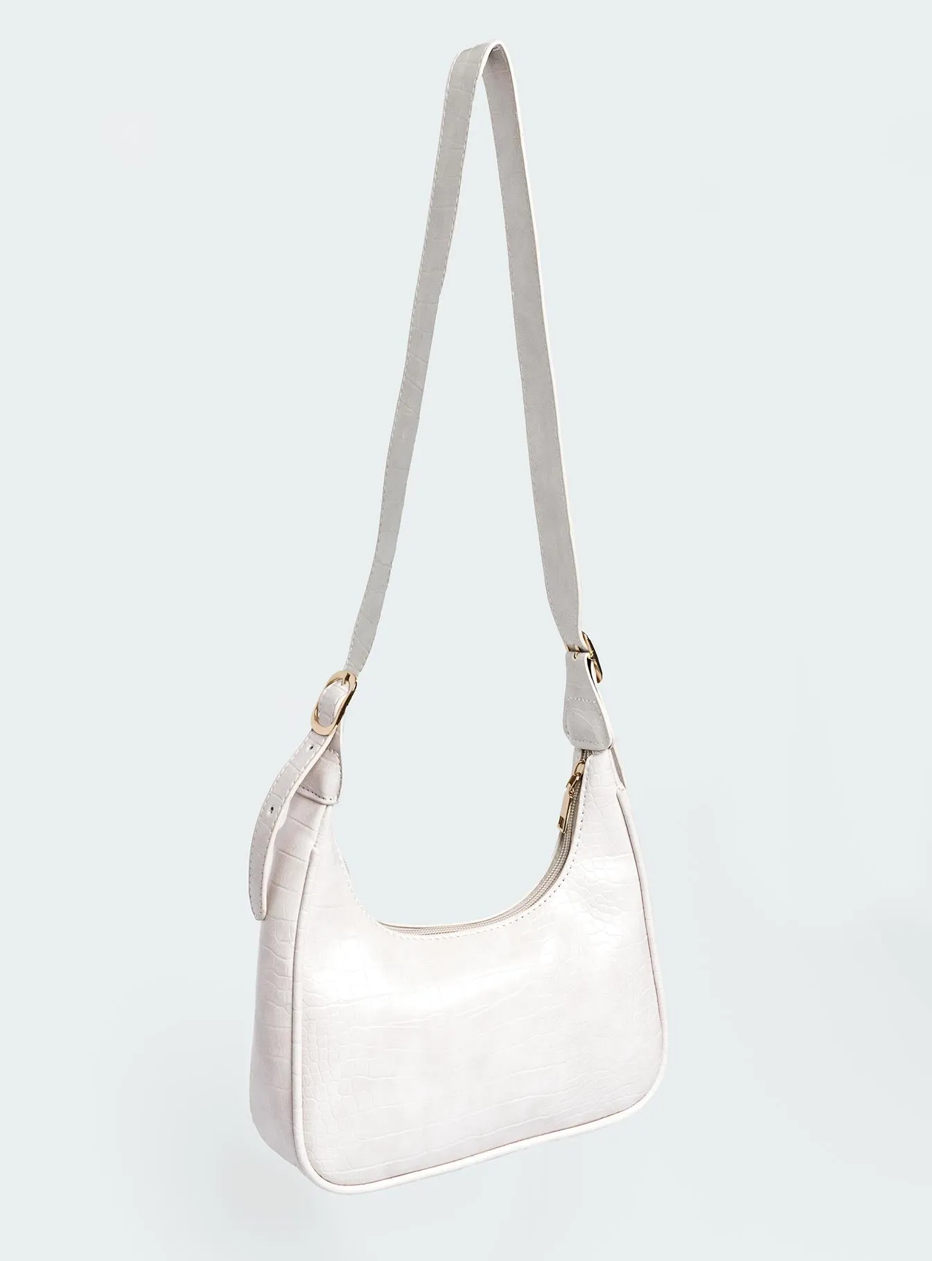 Ludo Shoulder Bag Beige Croc sold by Princess Polly product image thumbnail 4