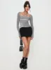 Noir Long Sleeve Top Grey sold by Princess Polly