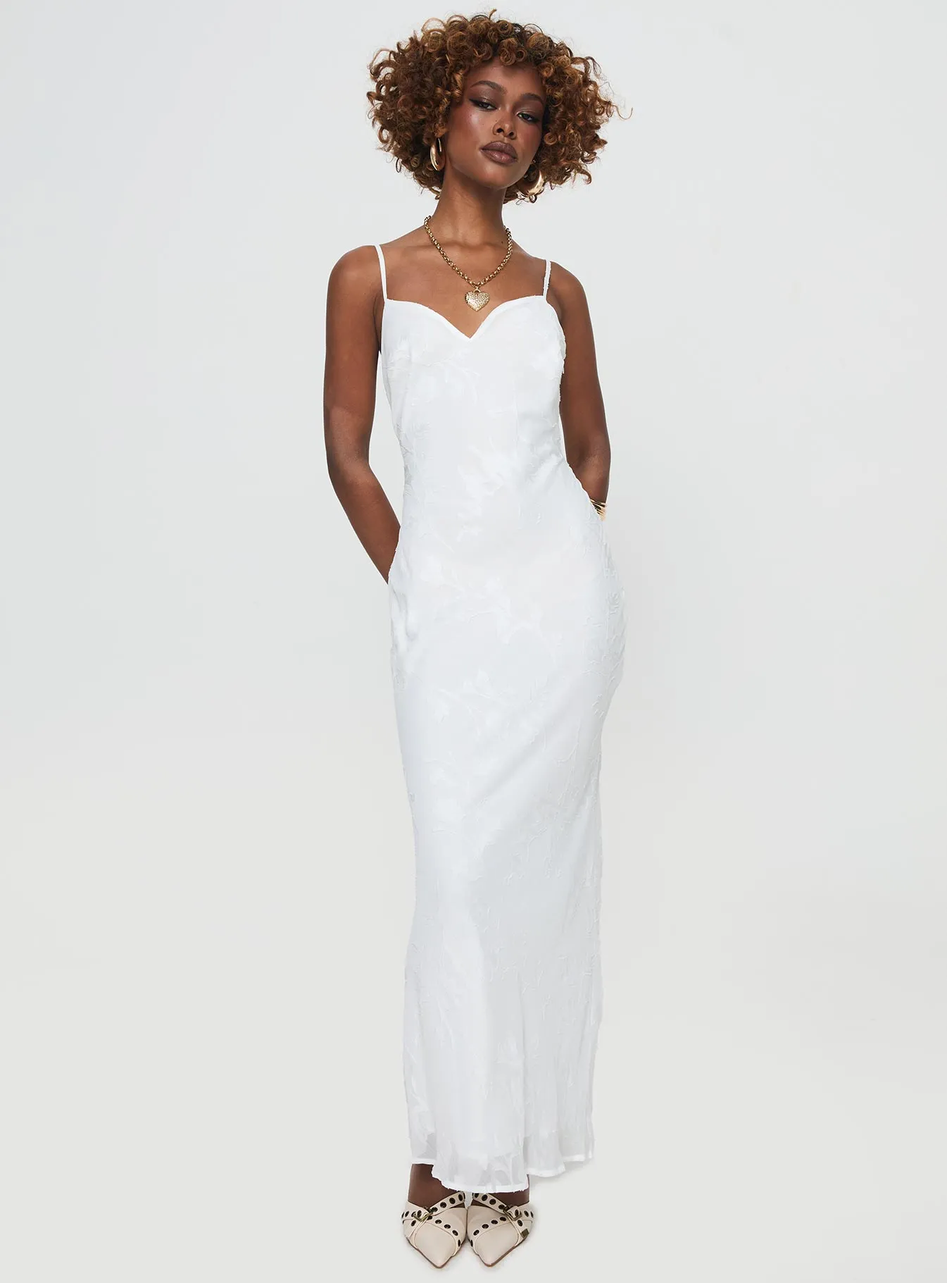 Naeema Maxi Dress White sold by Princess Polly product image thumbnail 3