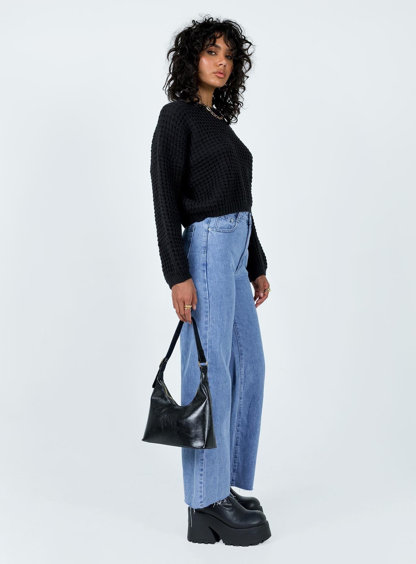 Boundless Denim Jeans Mid Wash sold by Princess Polly product image thumbnail 3